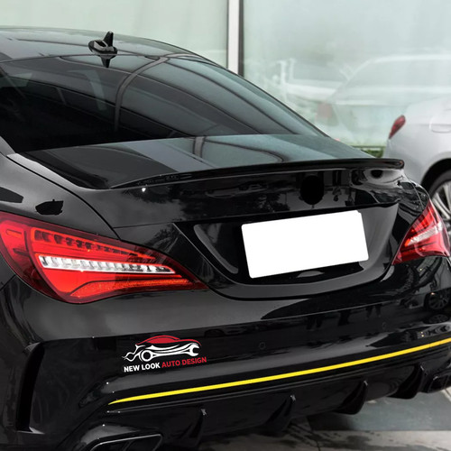 Rear black boot spoiler - boot, for
