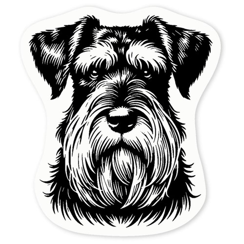 Giant schnauzer clear vinyl - schnauzer',