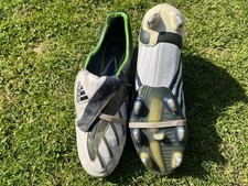Adidas Predator Powerswerve X-TRX SG, UK 11, White/Blue/Green, VGC