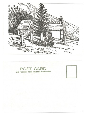 Postcard wythburn church - postcard,
