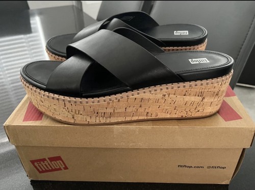 Fitflop eloise leather cork - fitflop, leather/