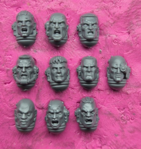 Lot087 10x primaris bare - bare, heads