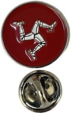 Isle of Man Round Enamel &