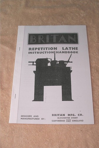Britan lathe manual with parts - britan,