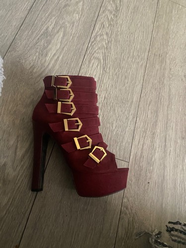 Block heel platform shoes - ,