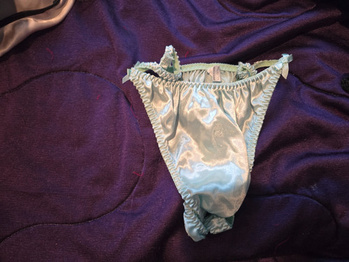 Satin string bikini thong - thong, size
