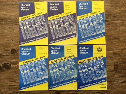 Sheffield speedway programmes - speedway,