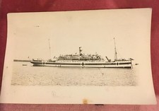 HMHS BERBICE - Royal Navy ex RMSP Co Hospital Ship ca 1918. RP PC