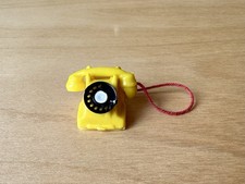 Rare Vintage Yellow Plastic Dolls House Telephone Lundby Barton Caroline’s Home
