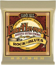 Acoustic Guitar Strings 10-52 Ernie Ball Earthwood Rock And Blues 100% Genuine