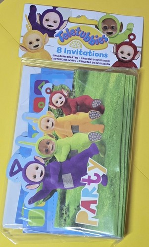 Telly tubbies party invites - telly,