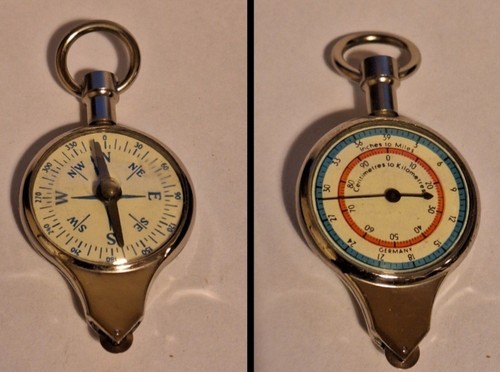 Vintage two sided map measurer - sided,