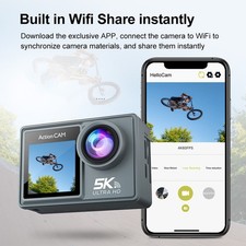 Action Camera 5K 4K 164.0ft