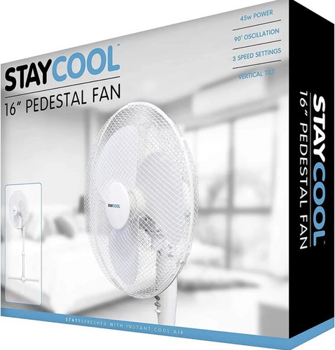 Lloytron pedestal fan - 16, inch