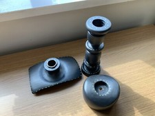 3 X Wooden Painted Candle Holders