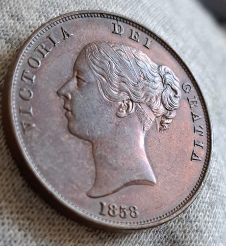 1854 penny - penny, (ornate