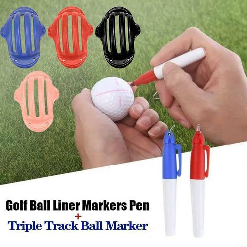 Ball marker golf - ball, triple