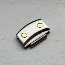 Genuine OEM Cartier Santos Ronde Stainless Steel 18K Yellow Gold Link 13.5mm