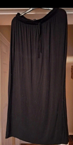 Women black maxi skirt - women's, size