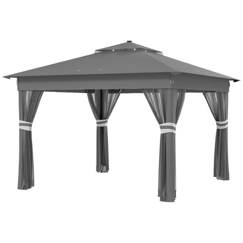 3x3m pop gazebo solar - up,