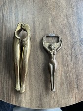 Vintage Novelty Brass Lady