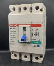 MEM MCCB MFL2003 200 Amp Triple Pole 200A 3 Phase Memshield 2