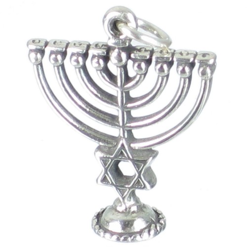 Menorah sterling silver - , charm