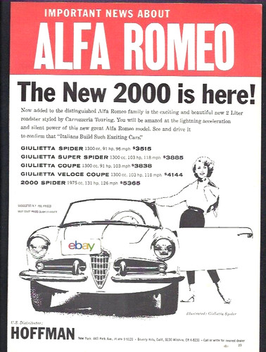Alfa romeo 1960 - alfa, new