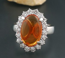 Ring Fire Opal Orange 4.08