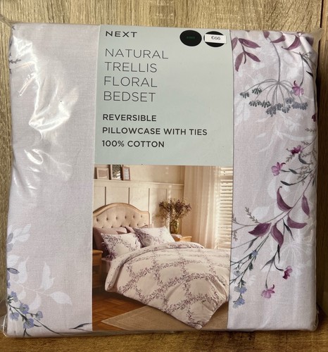 Natural trellis floral - natural,