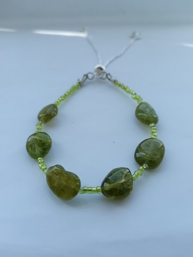 Peridot stones adjustable - peridot,