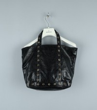 VANESSA BRUNO Cabas Womens Black Leather Tote Bag