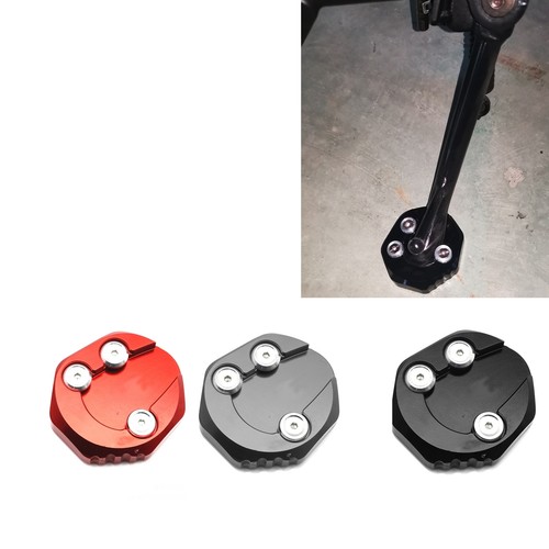Black motorcycle kickstand pad - black,
