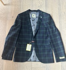Noose & Monkey Green & Navy Tartan Blazer – Size 40R – New With Tags