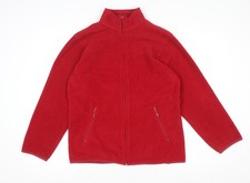 EWM Womens Red Fleece Full Zip