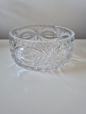 Large Vintage Crystal Cut