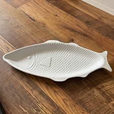 Large White Ceramic Fish