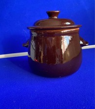 Preloved Brown glazed crock