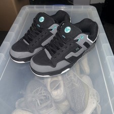 DVS ENDURO HEIR SHOES - BLACK/CHARCOAL/ NUBUCK (Skateboard Shoes) VGC UK7