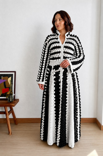 Handmade crochet maxi dress - handmade,