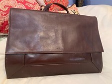 Radley Large Brown Soft Supple Leather Tote Laptop Several pockets Handbag 