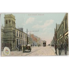 WISHAW Main Street, Lanarkshire Postcard Unused