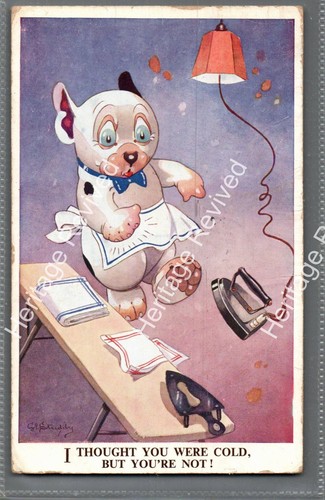 Vintage bonzo the dog postcard - dog,