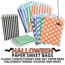 Halloween Paper Sweet Bags - 5" x 7" | 7" x 9" - Trick or Treat Party Goodie Bag