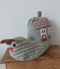 Snail Fabric Door Stop Country Cottage Design Adorable