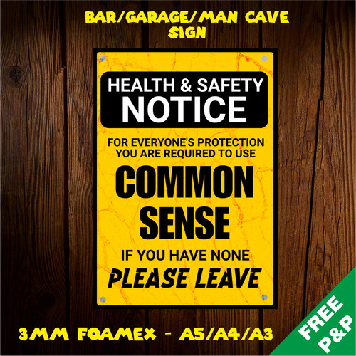 Health safety common sense - &,