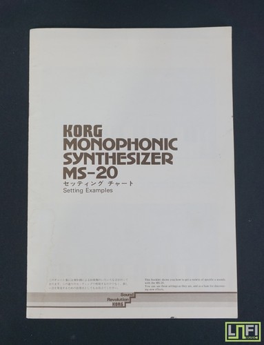Korg monophonic - korg, ms-20