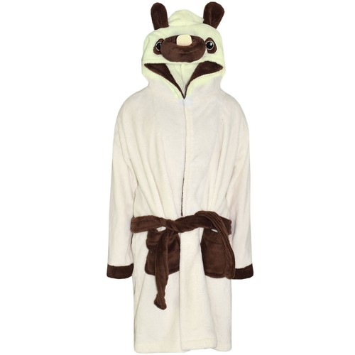 Kids girls boys - bathrobe, pug