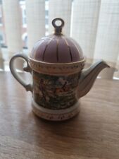Staffordshire Sadler Regency Sporting Scenes Of The 18th Century Teapot Hunting
