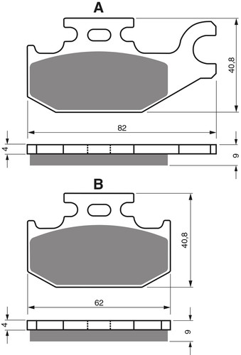 Goldfren rear brake disc pads - goldfren,